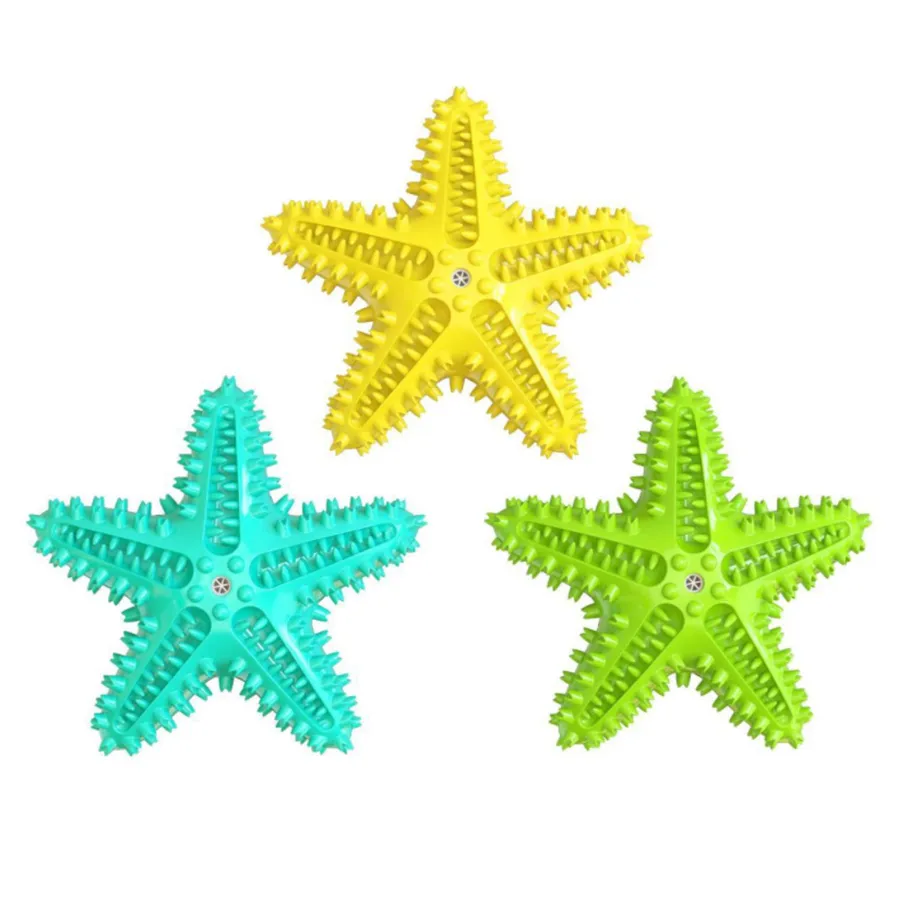 Star Fish Dog Teeth Cleaning Toy In Bulk — wholesale Pet by the case