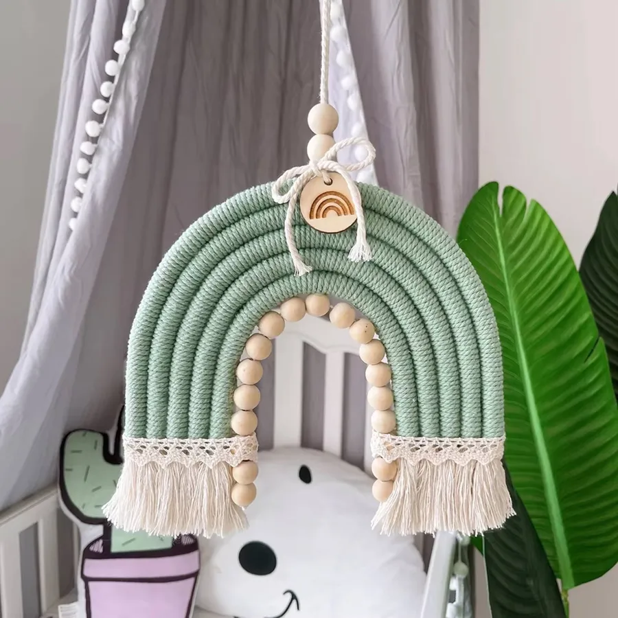 Hand Woven Rainbow Wall Hanging Tassel For Decor - Assorted — wholesale Home & Décor by the case