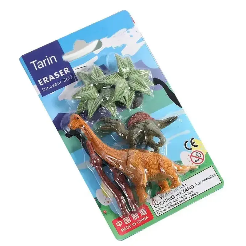 Dinosaur Eraser Set For Kids - In Bulk — wholesale Stationery & Office by the case
