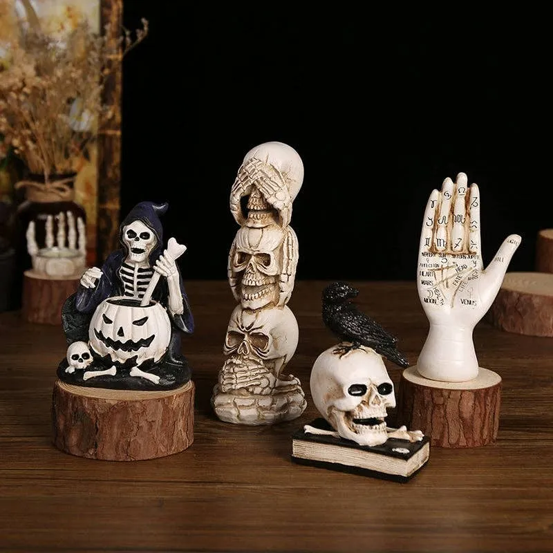 Skull Resin Ornaments - Landscaping Props for Halloween — wholesale Seasonal & Holiday by the case
