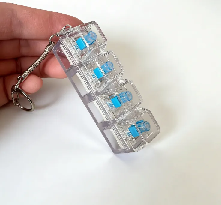 Multifunctional Fidget Keyboard Keychain Toy - Assorted — wholesale Fidgets & Sensory by the case