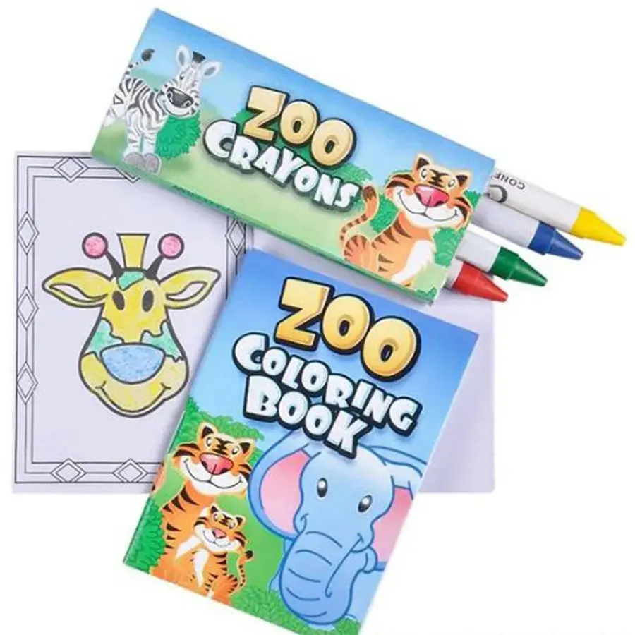 Animal Coloring Set - Jungle Safari (MOQ-12) — wholesale Home & Décor by the case