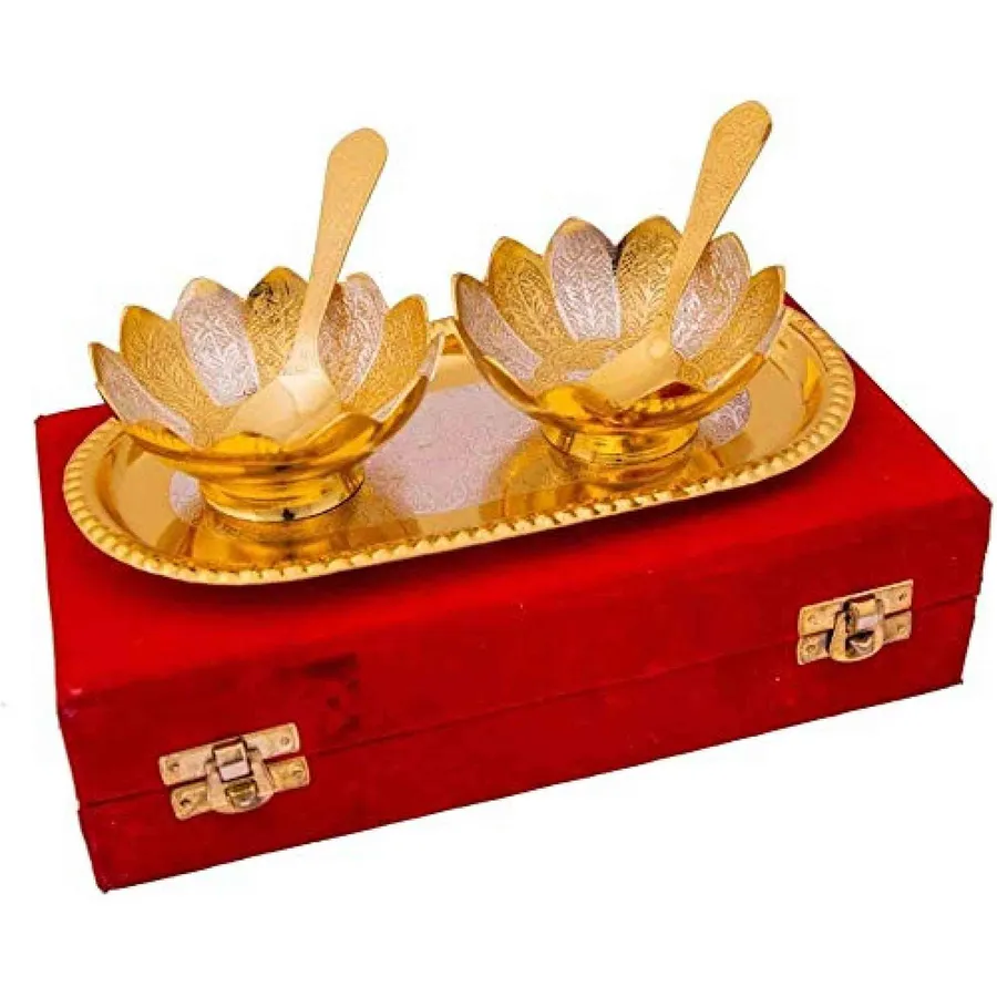 Silver & Gold Plated Bowl Set For Gift — wholesale More Wholesale Goods by the case