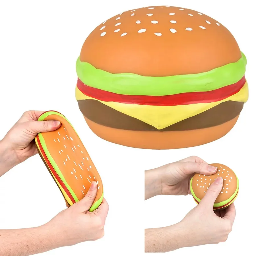 Hamburger Squeeze Soft Fidget Kids Toy — wholesale Fidgets & Sensory by the case