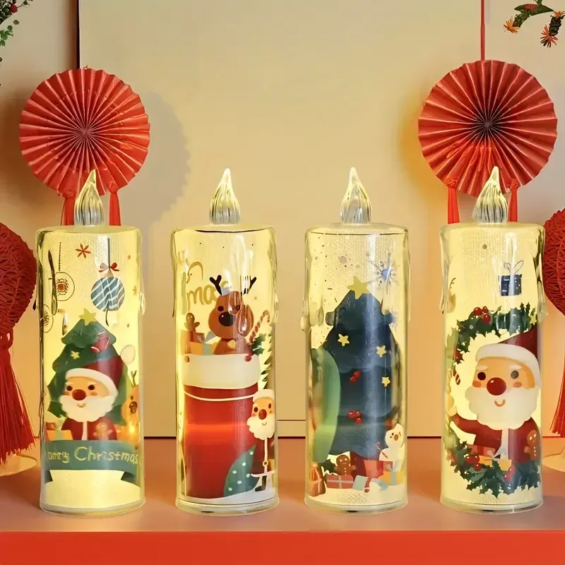 Christmas Flameless LED Candles with Santa Light — wholesale Seasonal & Holiday by the case