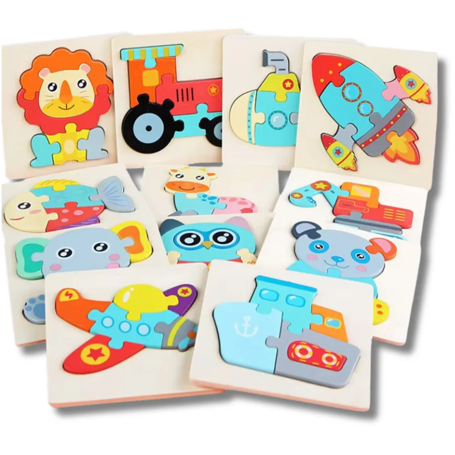 Montessori Educational Wooden Puzzle Brain Kids Toy — wholesale Toys & Games by the case