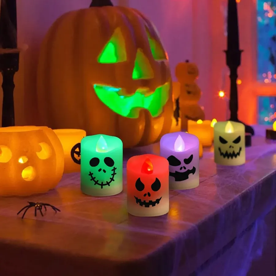 Halloween Glowing Décor LED Ghost & Pumpkin Lights — wholesale Seasonal & Holiday by the case