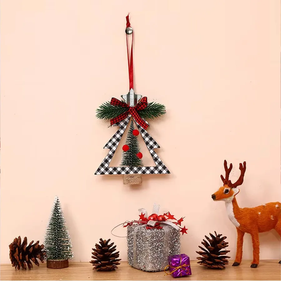 Christmas Themed Wooden Hanging Ornaments - Assorted — wholesale Seasonal & Holiday by the case