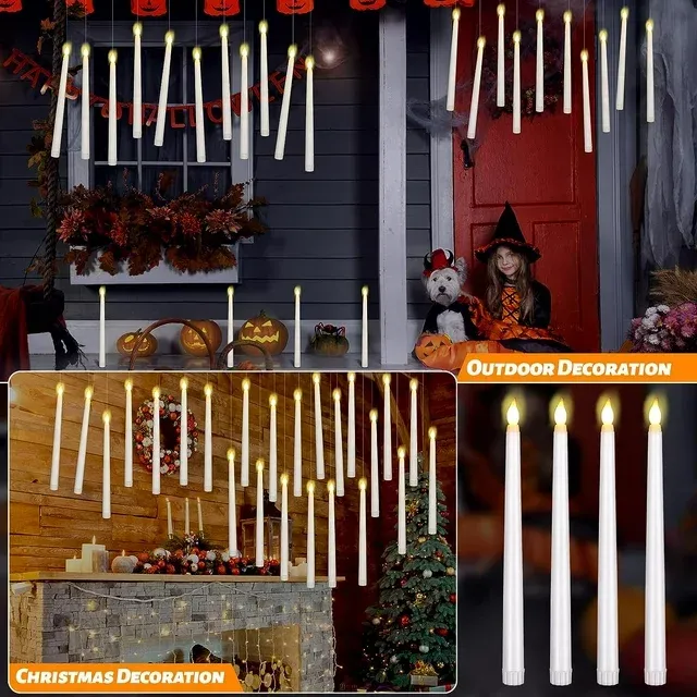 Floating LED Candles with Wands — wholesale Home & Décor by the case