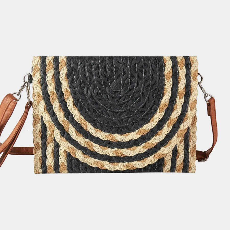 Straw Clutch Crossbody Bag For Women's - Assorted — wholesale Bags & Backpacks by the case