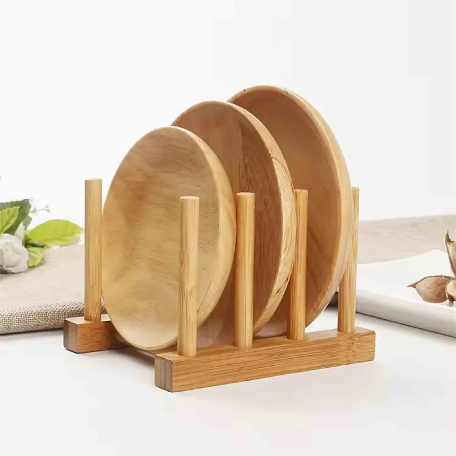 Bamboo Wooden Dish Rack For Kitchen Accessories — wholesale Kitchen & Drinkware by the case