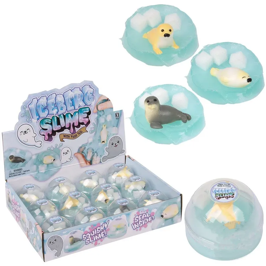 Stretchy & Scented Iceberg Seal Slime Fun Toy - Assorted — wholesale Fidgets & Sensory by the case