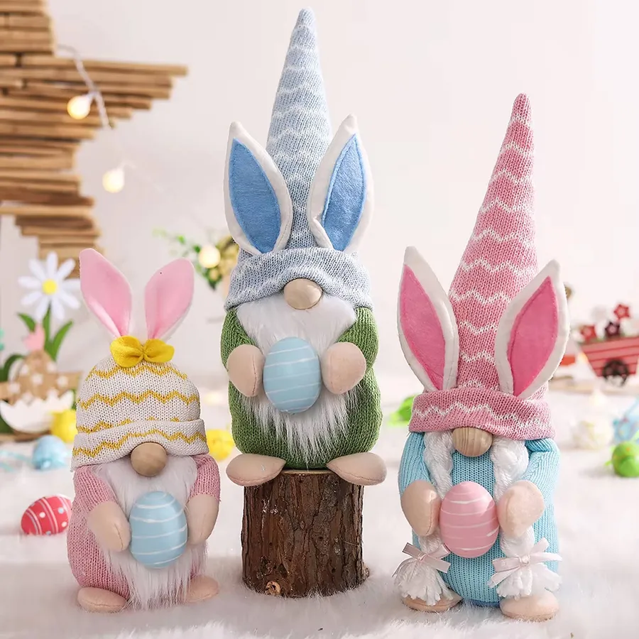 Faceless Rabbit Doll Kids Ornament For Decor- Assorted — wholesale Home & Décor by the case