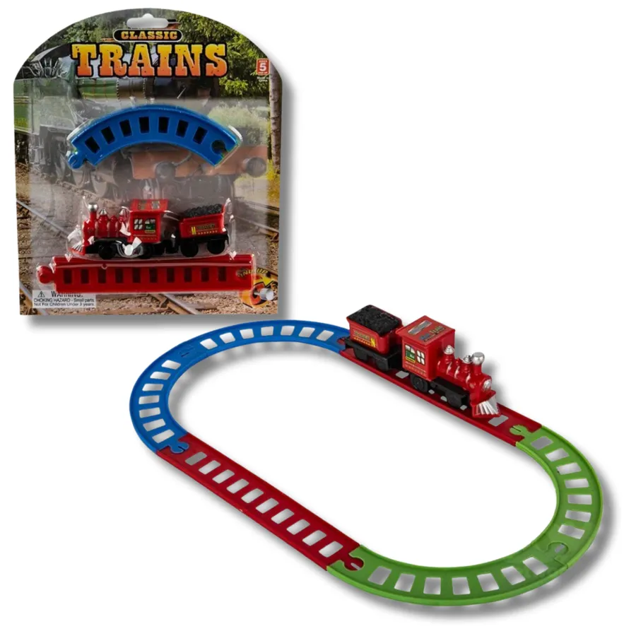 Wind Up Classic Play Toy Train Set Kids Toy — wholesale Toys & Games by the case