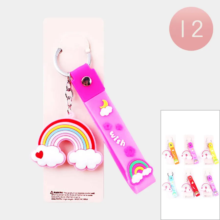 wufawutian Pink Keychain for Women Girls Stylish Wallet Key — wholesale Keychains & Charms by the case