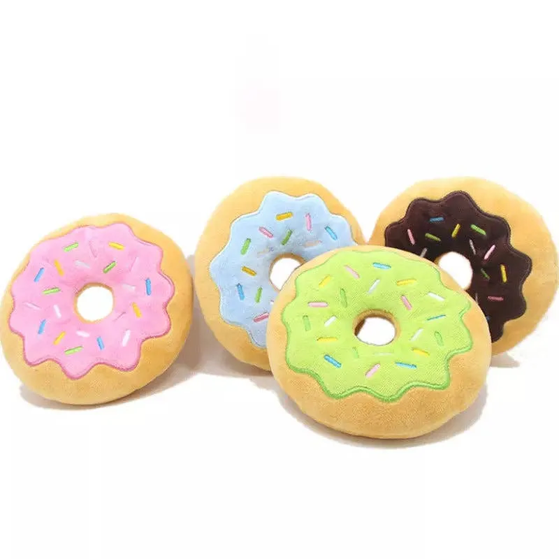 Donut Soft Plush Dog Chew Toy — wholesale Plush & Squishies by the case