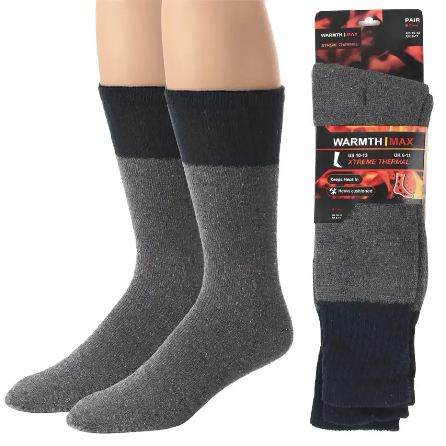 Men's Thermal Socks For Winter Wear- 100Pair/Case — wholesale Apparel & Accessories by the case