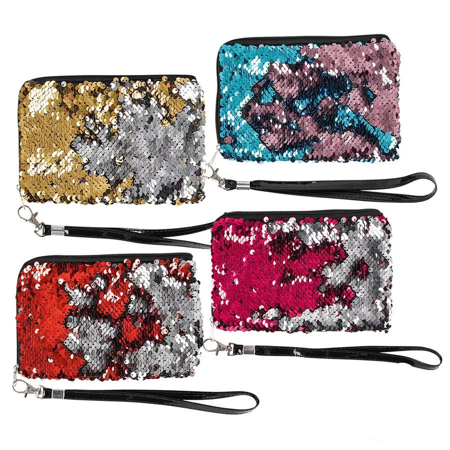 Flip Sequin Wristlet 6.5 X 4.5"- For Kids — wholesale More Wholesale Goods by the case