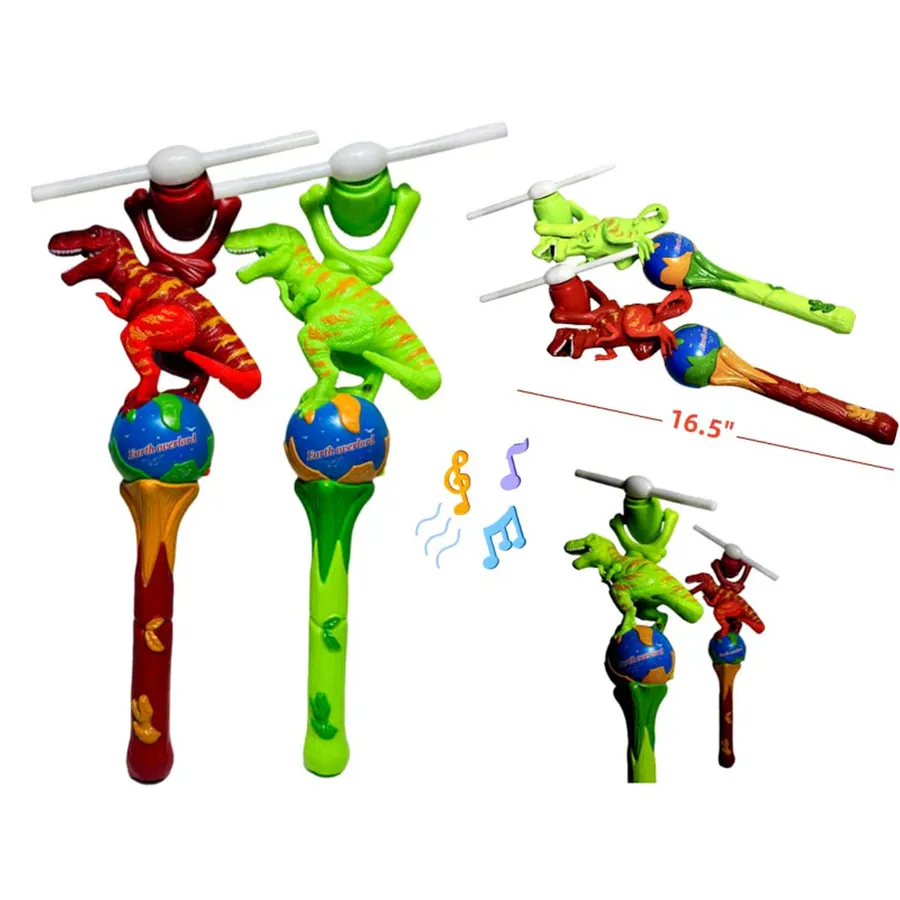 Light Up Dinosaur Windmills Kids Toy In Bulk — wholesale Toys & Games by the case