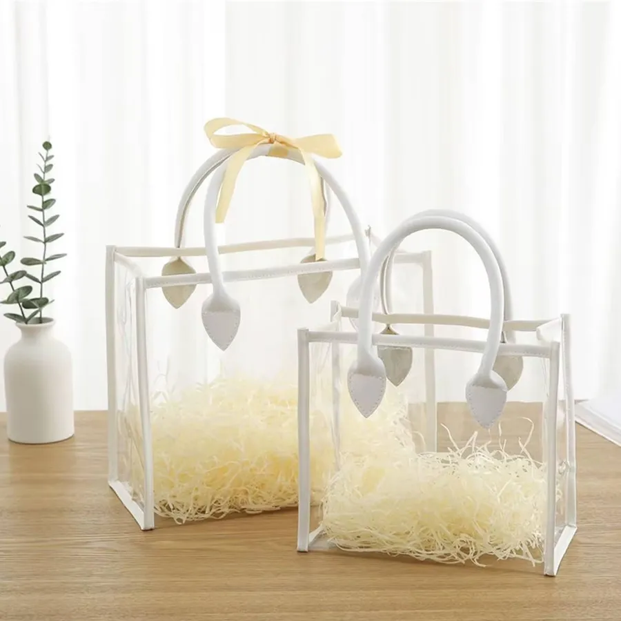 Transparent Waterproof Shopping Tote Bag - Assorted — wholesale Bags & Backpacks by the case