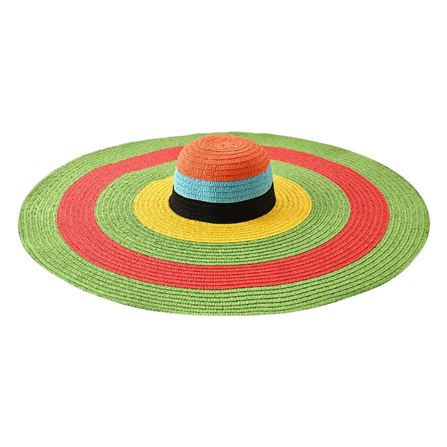 Color Block Wide Brim Hat For Women's — wholesale Apparel & Accessories by the case