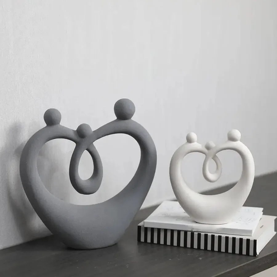 Modern Wedding Ornaments Sculpture For Home Decor - Assorted — wholesale Home & Décor by the case