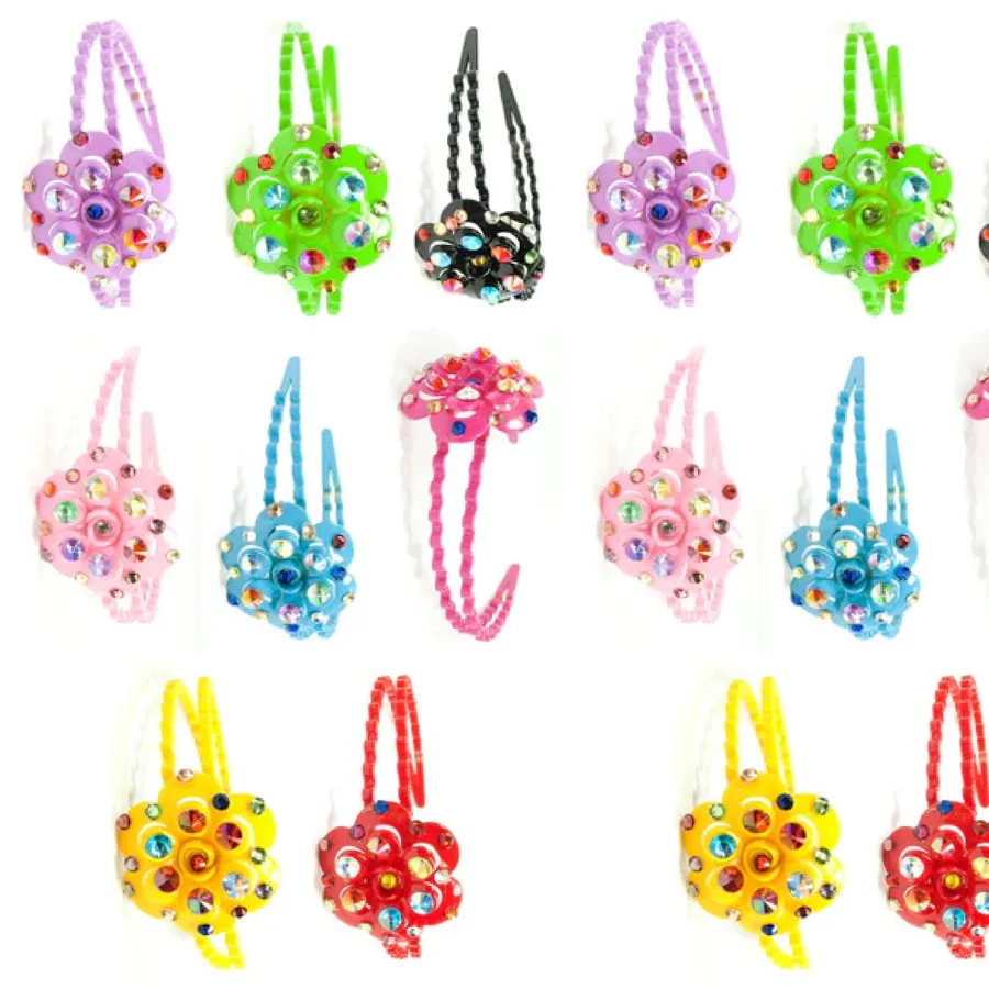 Bright Flower Little Girls Hair Clips — wholesale Apparel & Accessories by the case