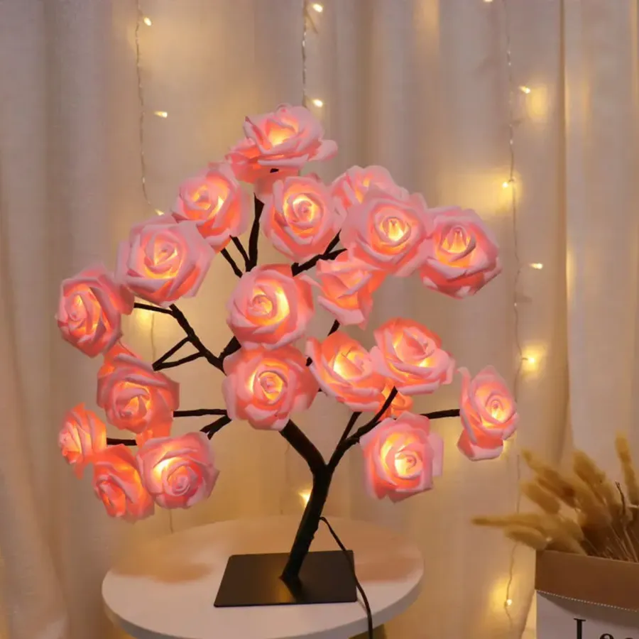 valentine special Twinkle Rose USB Flower Lamp — wholesale Seasonal & Holiday by the case