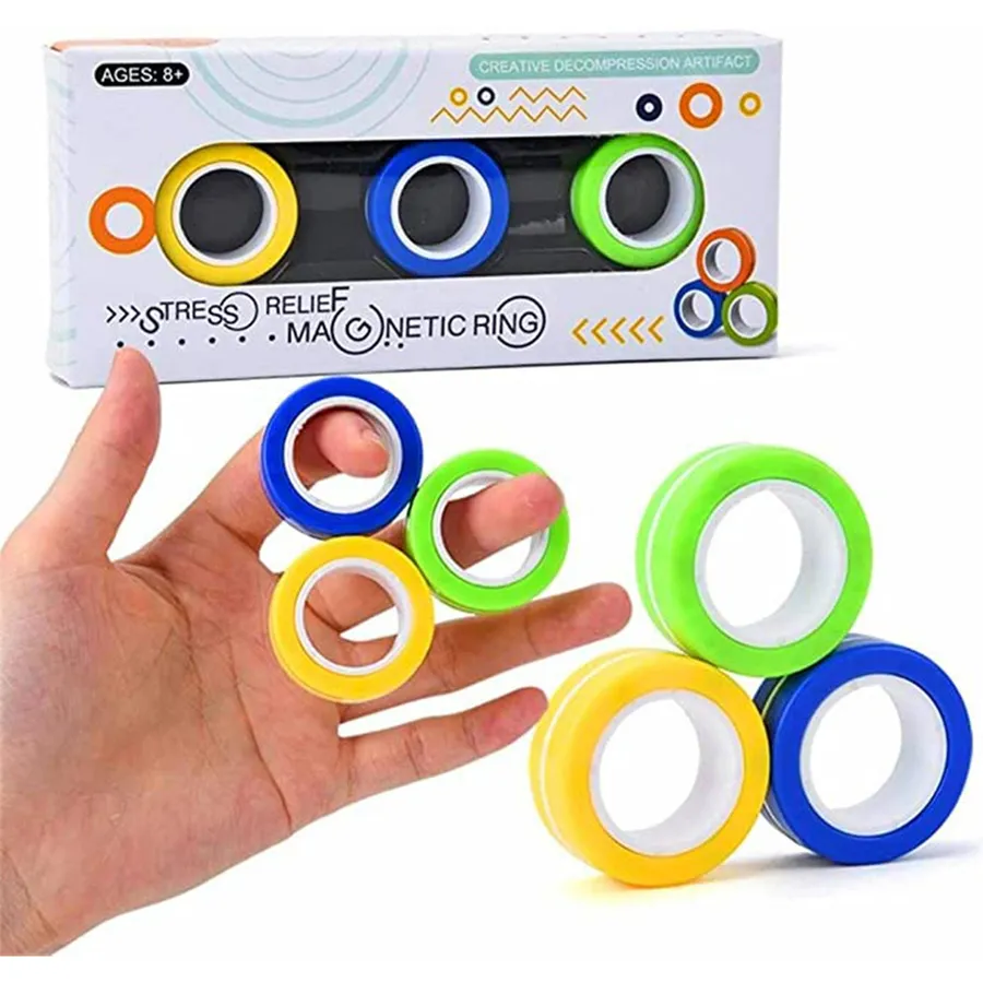 Magnetic Rolling Rings Kids Toys In Bulk — wholesale Toys & Games by the case