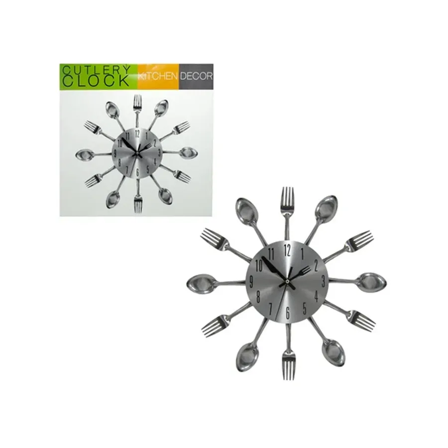 Kitchen Cutlery Wall Clock Home Décor — wholesale Home & Décor by the case