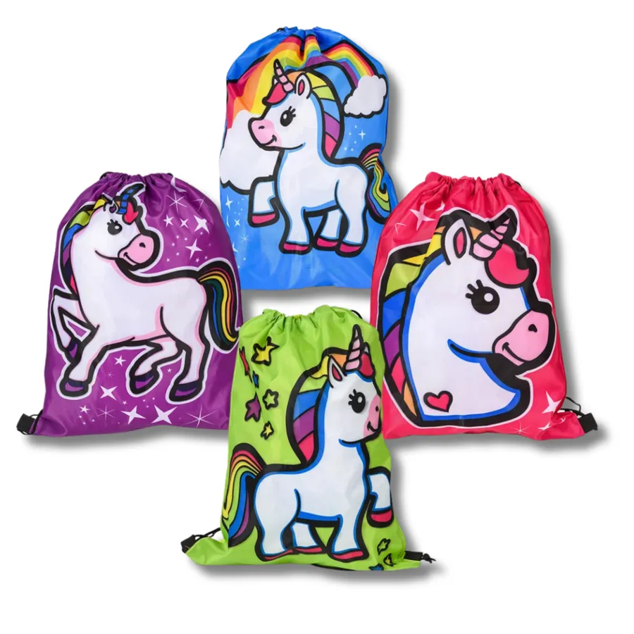 Unicorn Patterned Backpack For Kids - Assorted — wholesale Bags & Backpacks by the case