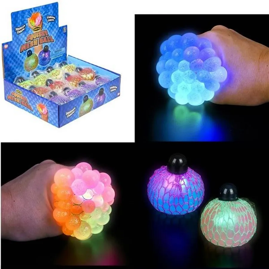 Mesh Squishy Light Up Ball Easter Kids Toy — wholesale Plush & Squishies by the case