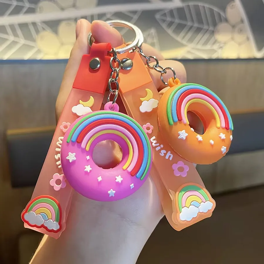 Backpack Pendants Donuts Keychain Toy - Assorted — wholesale Keychains & Charms by the case