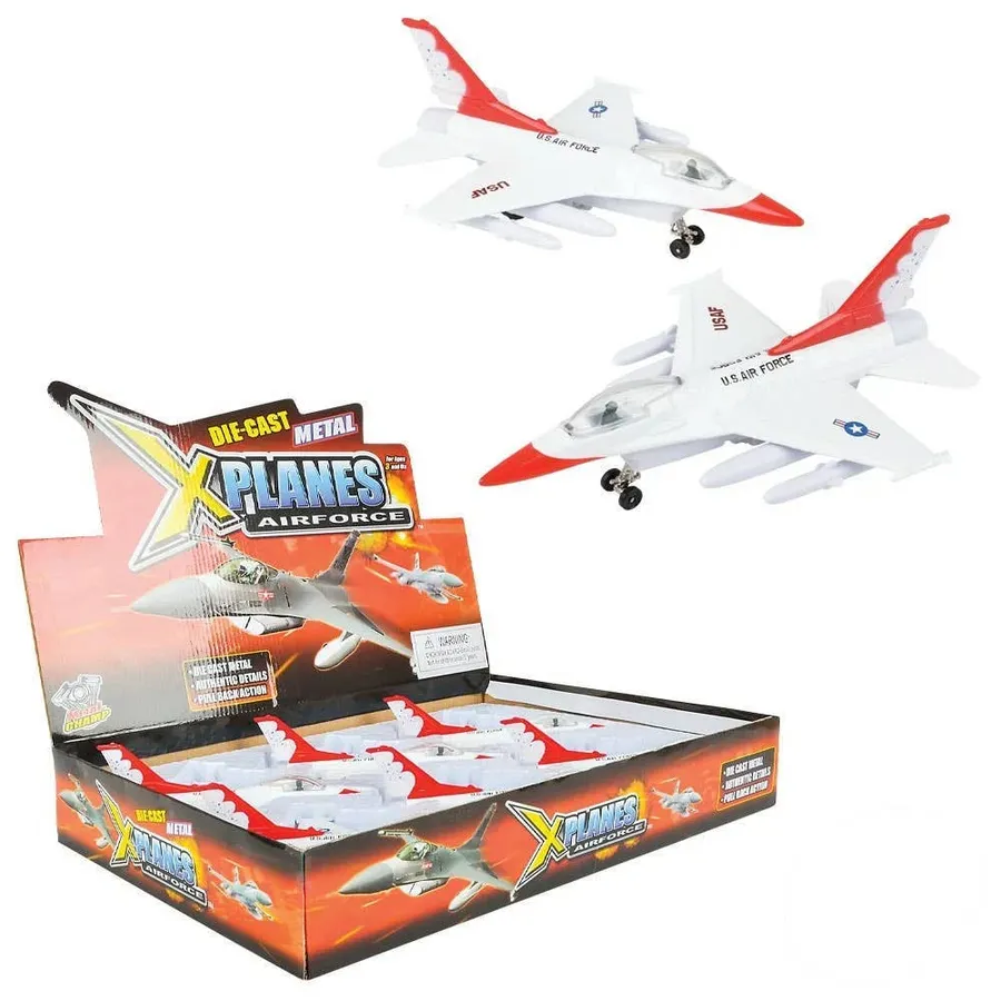 DieCast Pullback F16 Falcon Kids Toy — wholesale Toys & Games by the case