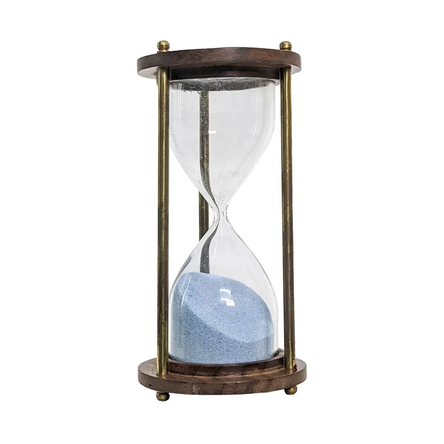 Wooden and Brass Sand Timer With — wholesale Toys & Games by the case