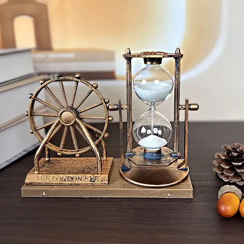 Retro Ferris Wheel Hourglass – Desktop Decor — wholesale Home & Décor by the case