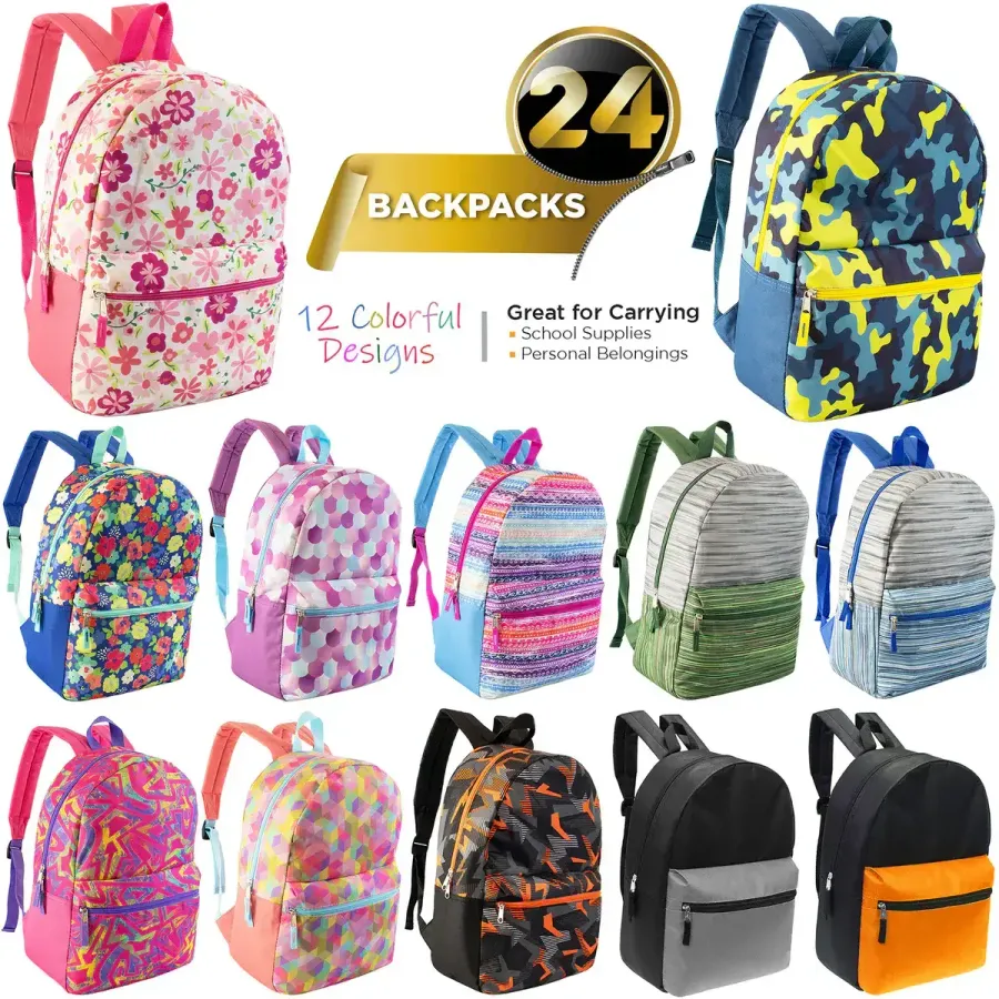 Kids Printed School Backpack – Colorful Emoji Bags — wholesale Bags & Backpacks by the case