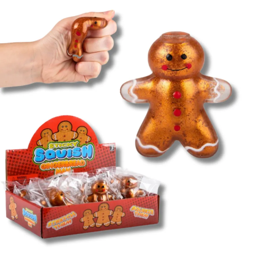 Holiday Squish Sticky Snowman Fidget Kids Toy — wholesale Fidgets & Sensory by the case