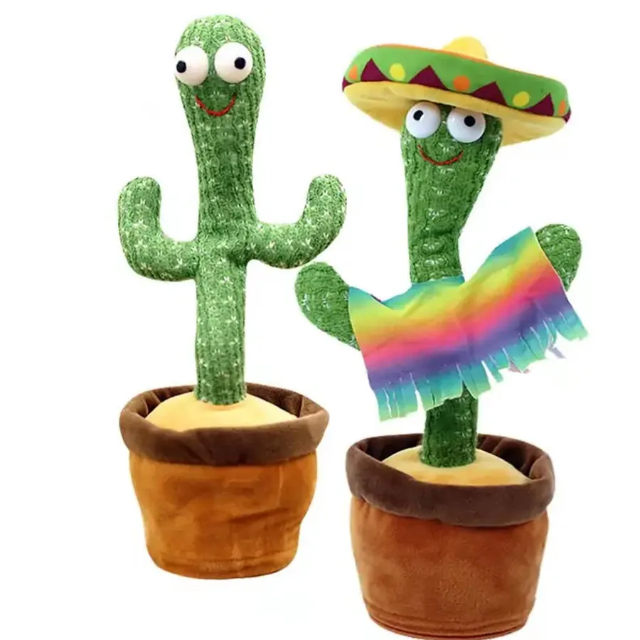 Music Stuffed Plush Cactus Plant Kids Toy — wholesale Plush & Squishies by the case