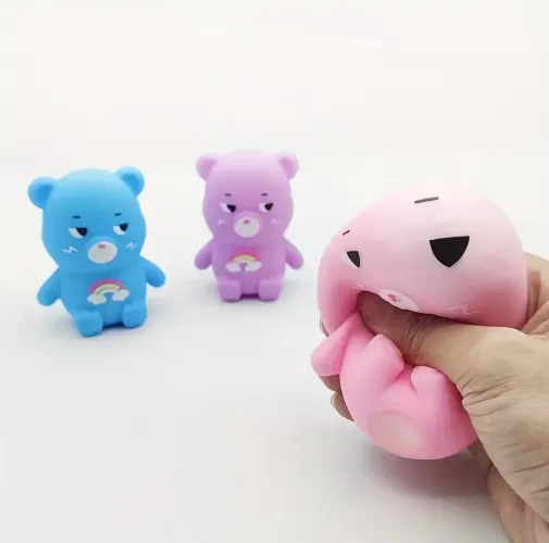 Rainbow Bear Squishy Toys Stress Balls - Assorted — wholesale Fidgets & Sensory by the case