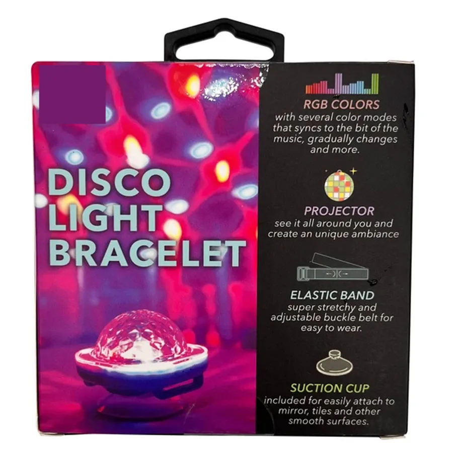Rechargeable RGB Light Projector Bracelet In Bulk — wholesale Apparel & Accessories by the case