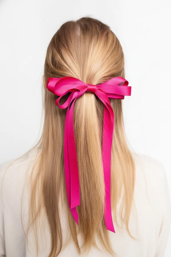 Fuchsia Pink Hair Bow Barrette - Vibrant Hair Accessories for Boutique and Salon — wholesale Apparel & Accessories by the case