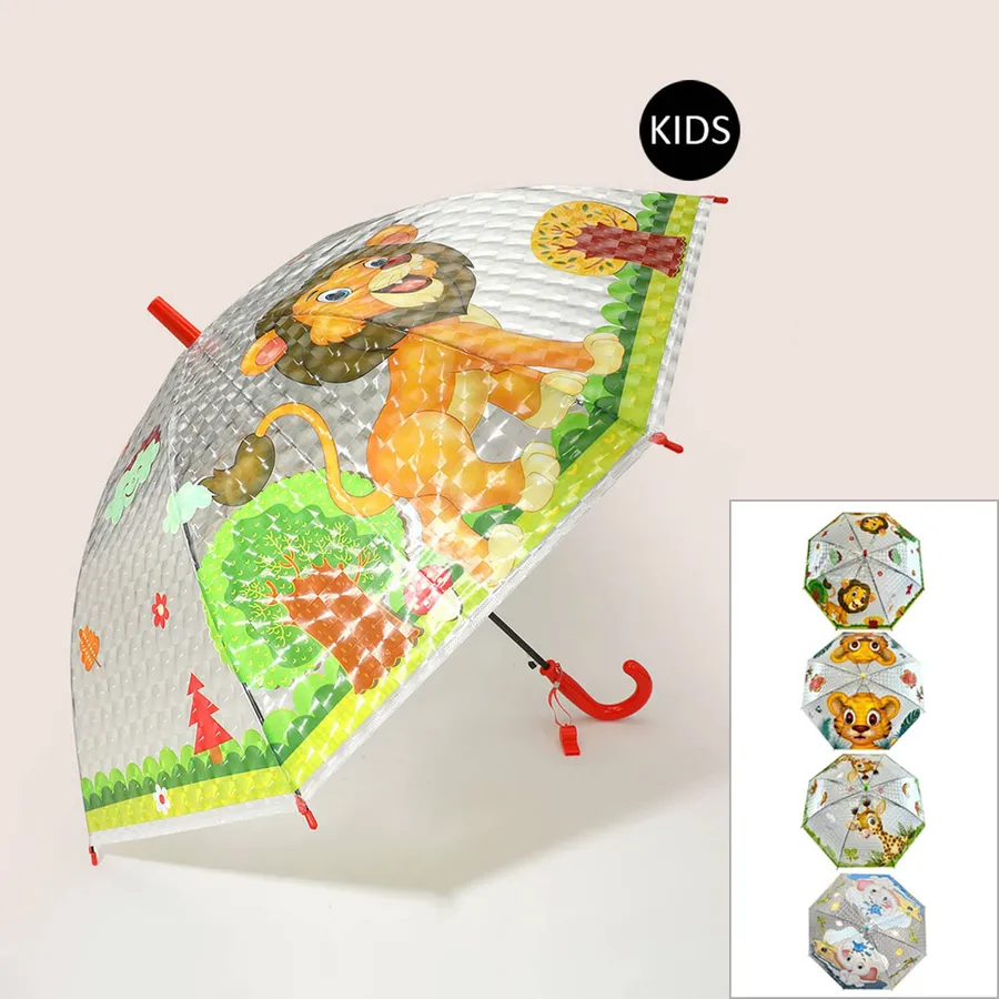Animal Patterned Umbrellas For Kids - Assorted — wholesale More Wholesale Goods by the case