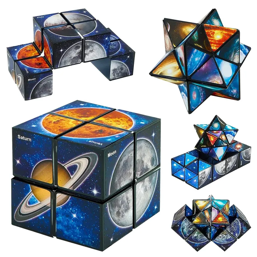 Magic Star Cube Fidget Kids Toys- Assorted — wholesale Fidgets & Sensory by the case