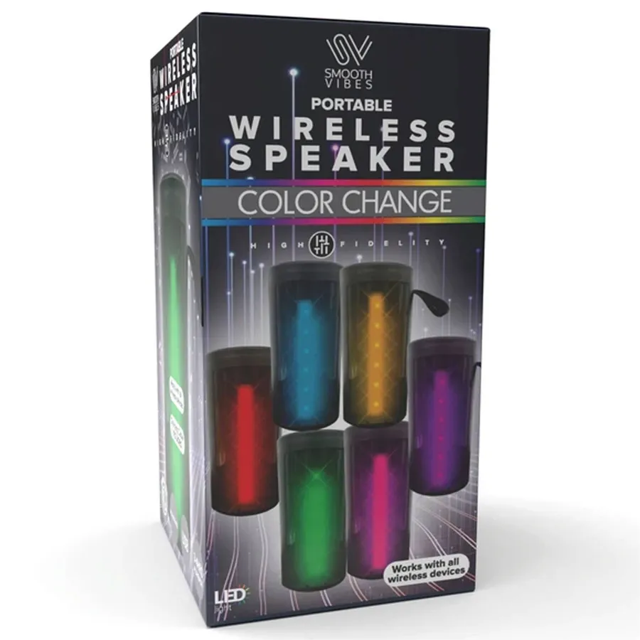 LED Wireless Speaker 6" Light Show — Gullee Gadgets Portable — wholesale Tech & Gadgets by the case