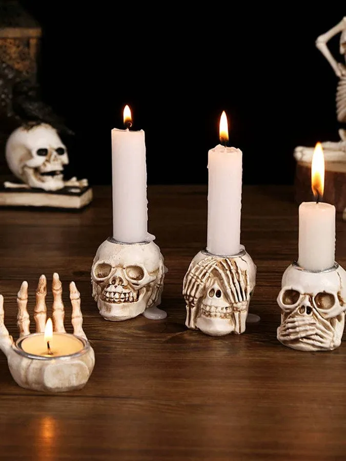 Skeleton Hand Candle Holder Tabletop Decor — wholesale Tech & Gadgets by the case