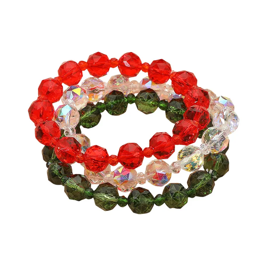 Faceted Beaded Multi Layered Bracelets - Assorted — wholesale Apparel & Accessories by the case