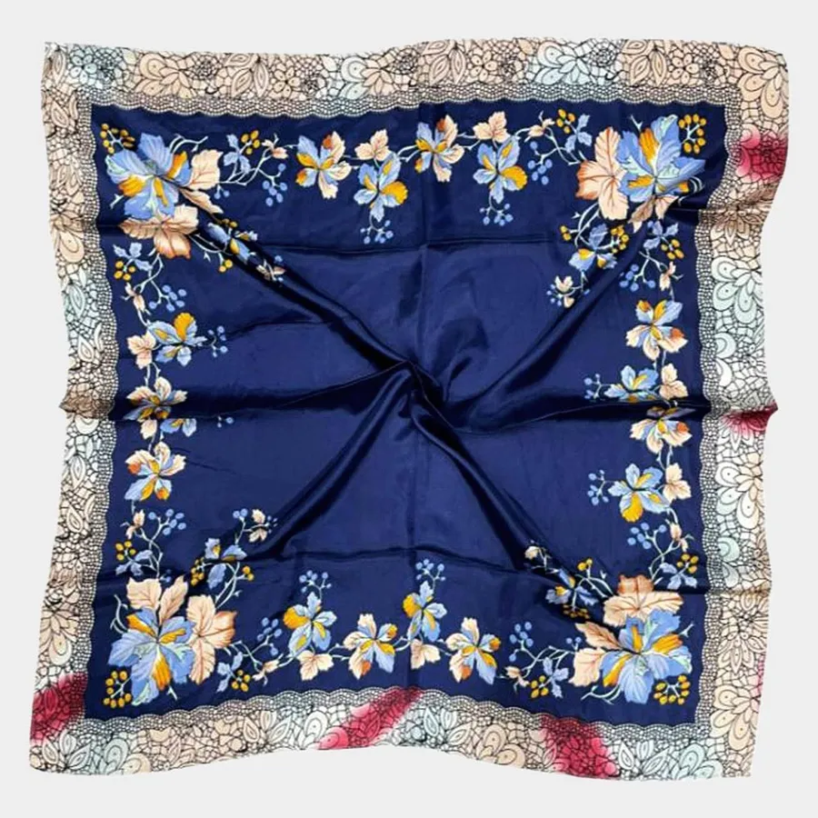 Flower Pattern Silky Scarf Shawl For Winter - Assorted — wholesale Apparel & Accessories by the case