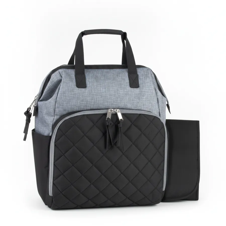Quilted Diaper Backpack with Changing Pad - Everyday Travel Bag for Parents — wholesale Bags & Backpacks by the case