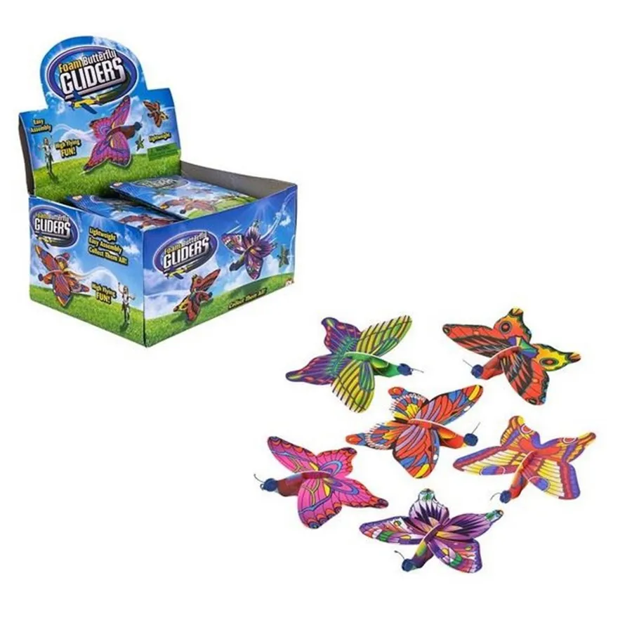 Butterfly Glider Toy - Assorted Colors ( Keeraft Home Gifts — wholesale Toys & Games by the case